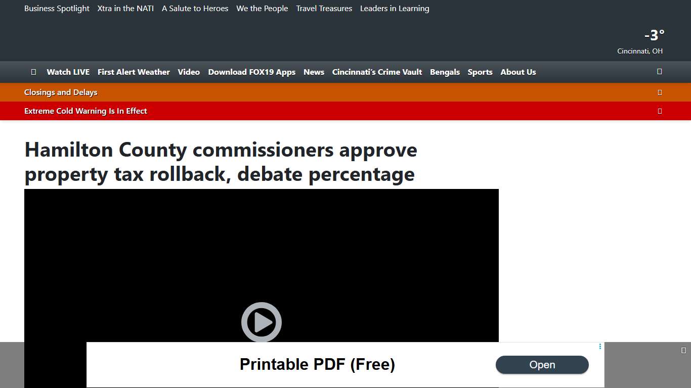 Hamilton County commissioners approve property tax rollback, debate percentage